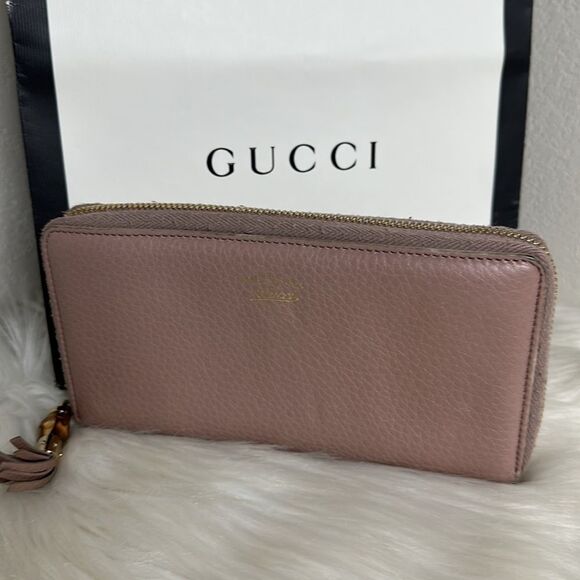 💯Authentic Gucci Zipped Leather Long Wallet🍀 - Picture 14 of 14